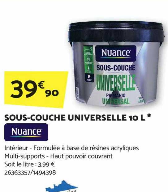 sous-couche universelle 10l nuance