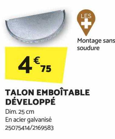 talon emboîtable développé