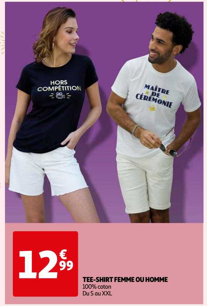 tee-shirt femme ou homme