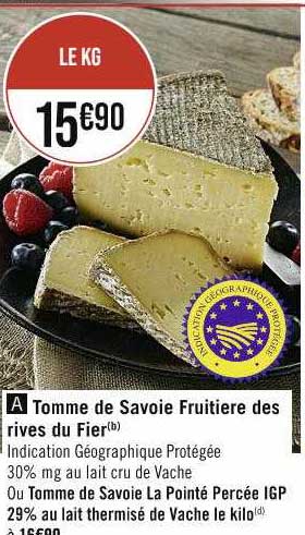 tomme de savoie fruitière des rives du fier
