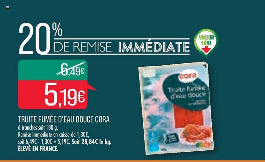 Truite Fumée D'eau Douce Cora