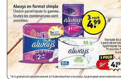 always en format simple