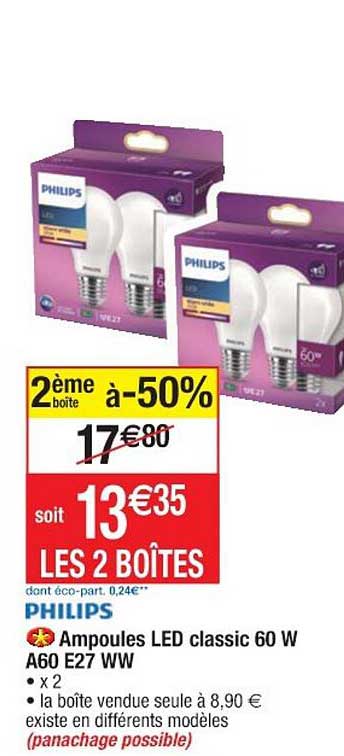 ampoules LED Classic 60 W A60 E27 WW