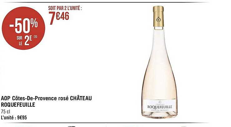 aop côtes-de-provence rosé château roquefeuille