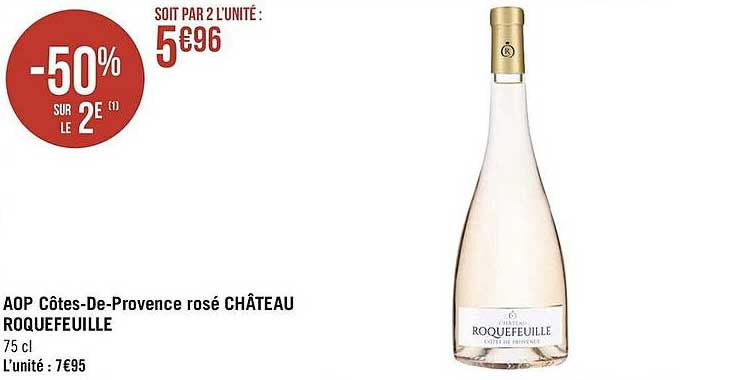 aop côtes-de-provence rosé château roquefeuille