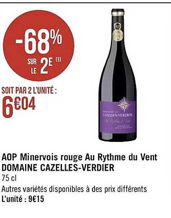 aop minervois rouge au rythme du vent domaine cazelles-verdier