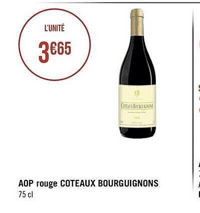 aop rouge coteaux bourguignons