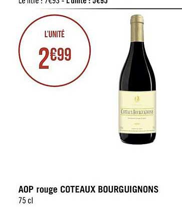 aop rouge coteaux bourguignons