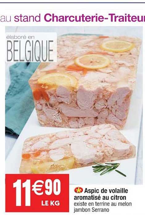 aspic de volaille aromatisé au citron