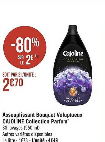 Assouplissant Bouquet Voluptueux Cajoline Collection Parfum