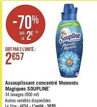 assouplissant concentré moments magiques soupline