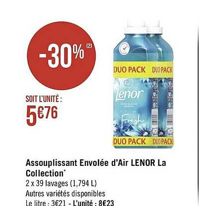Assouplissant Envolée D'air Lenor La Collection
