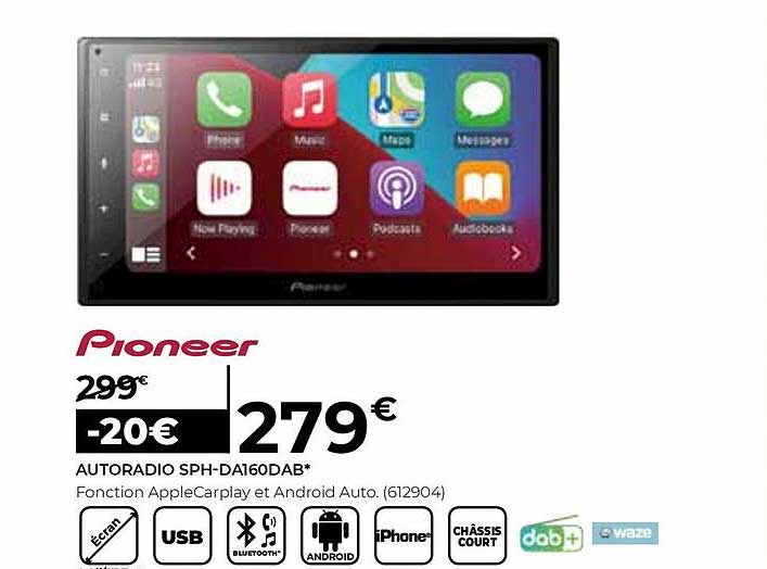 Autoradio Sph-da160dab Pioneer
