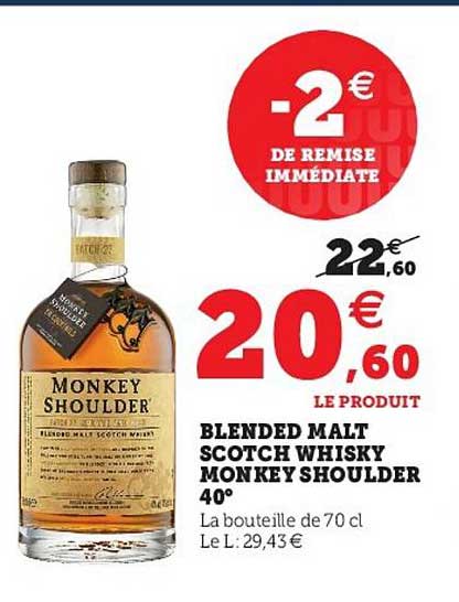 blended malt scotch whisky monkey shoulder 40