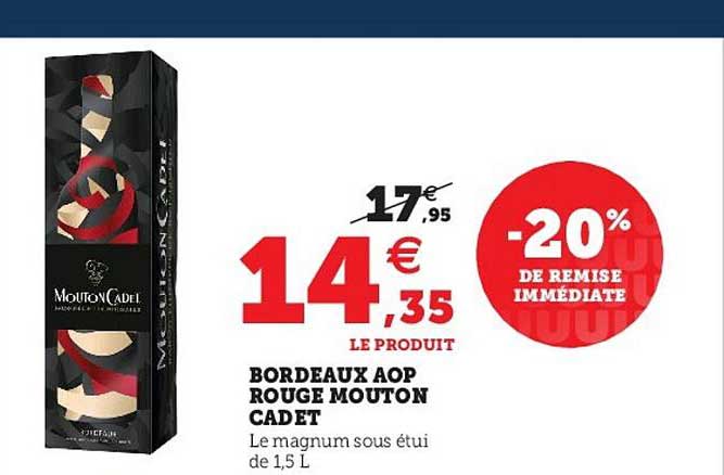 bordeaux aop rouge mouton cadet
