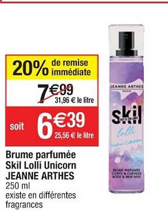 brume parfumée skil lolli unicorn jeanne arthes