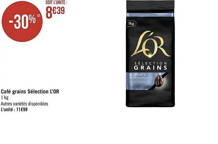 Café Grains Sélection L'or