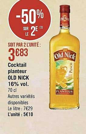 cocktail planteur old nick 16% vol.