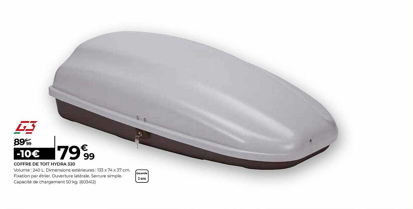 coffre de toit hydra 320 g3