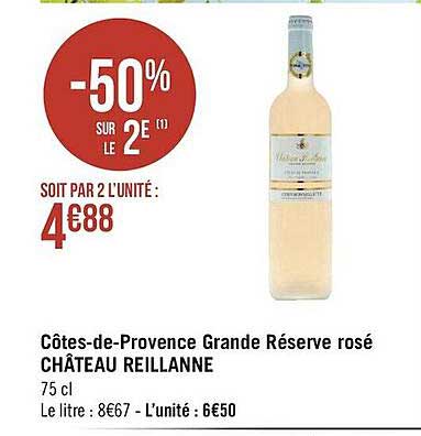 côtes-de-provence grande réserve rosé château reillanne