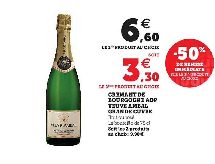 cremant de bourgogne aop veuve ambal grande cuvee