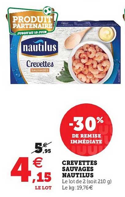 Crevettes Sauvages Nautilus