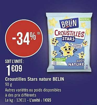 croustilles stars nature belin