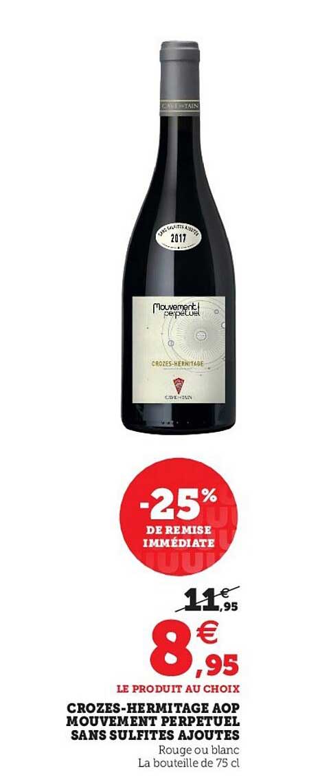 crozes-hermitage aop mouvement perpetuel sans sulfites ajoutes