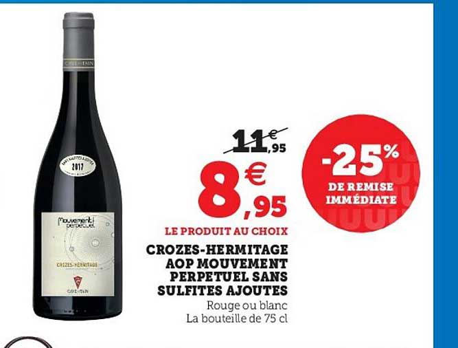 crozes-hermitage aop mouvement perpetuel sans sulfites ajoutés