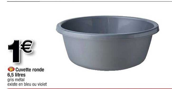 cuvette ronde 6,5 litres