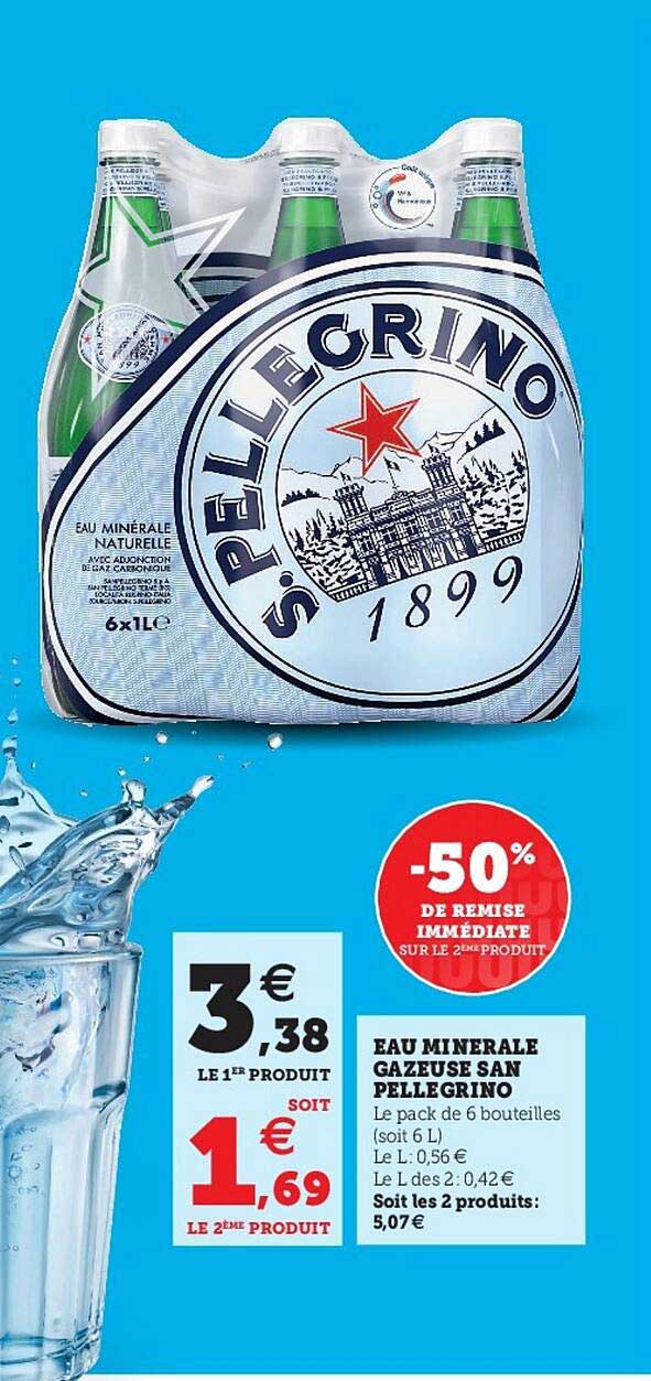 eau minerale gazeuse san pellegrino