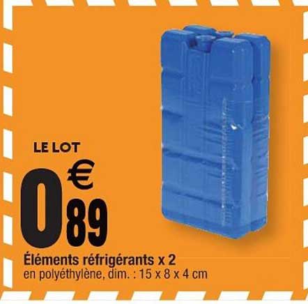éléments réfrigérants x2