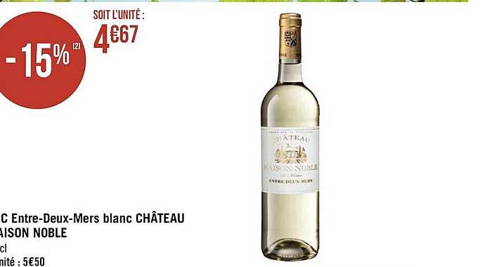 entre-deux-mers blanc château maison noble