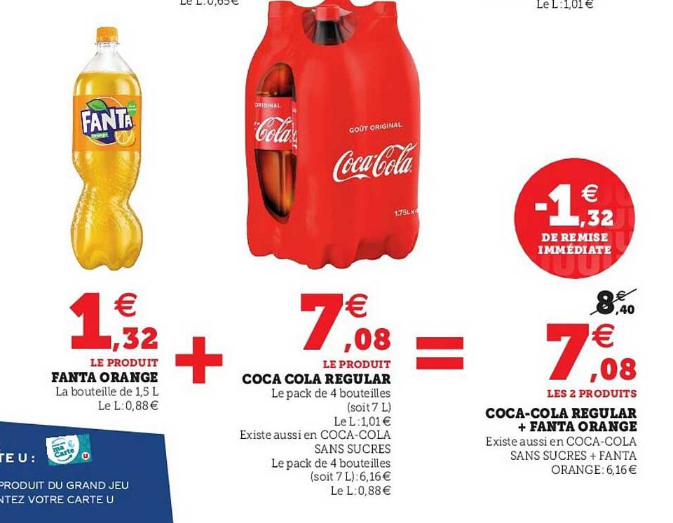 fanta orange, coca cola regular, coca-cola regular + fanta orange