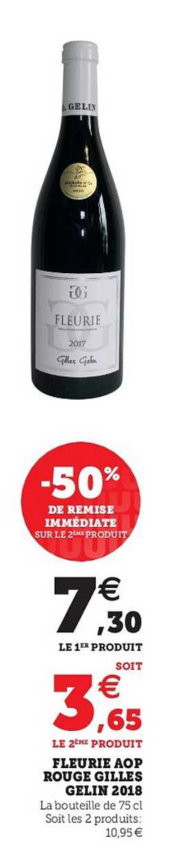 fleurie aop rouge giles gelin 2018