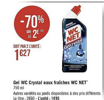 gel wc crystal eaux fraîches wc net