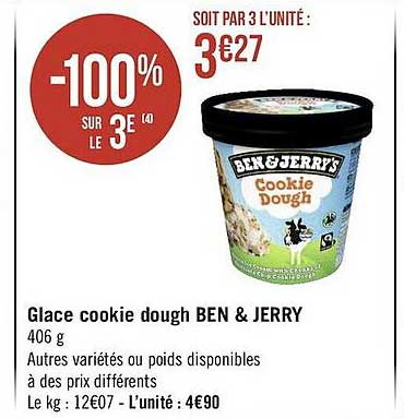 glace cookie dough ben & jerry