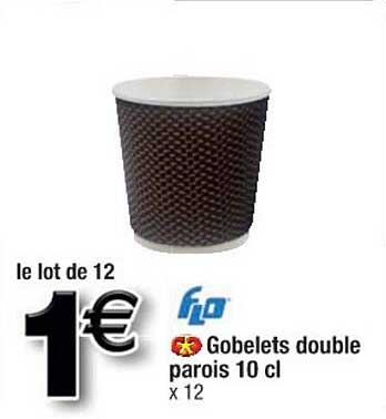 gobelets double parois 10 cl