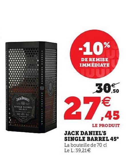 jack daniel's single barrels 45