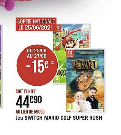 jeu switch mario golf super rush