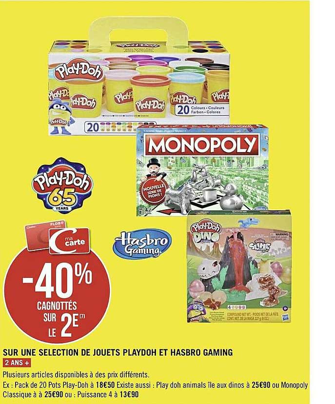 jouets playdoh et hasbro gaming