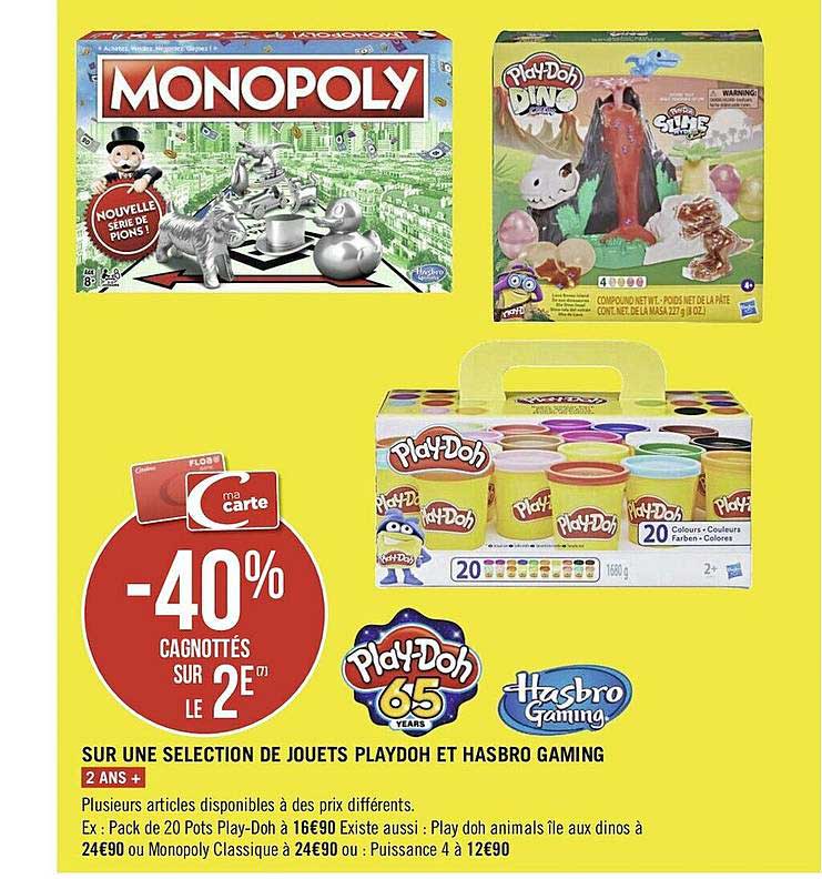 jouets playdoh et hasbro gaming