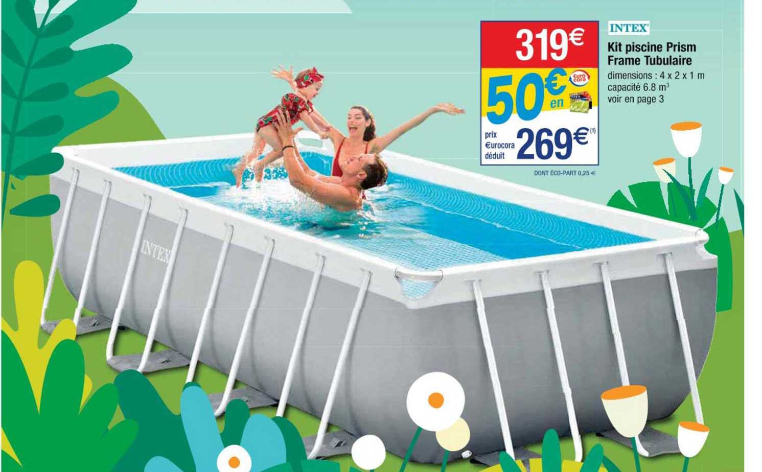 kit piscine prism frame tubulaire intex