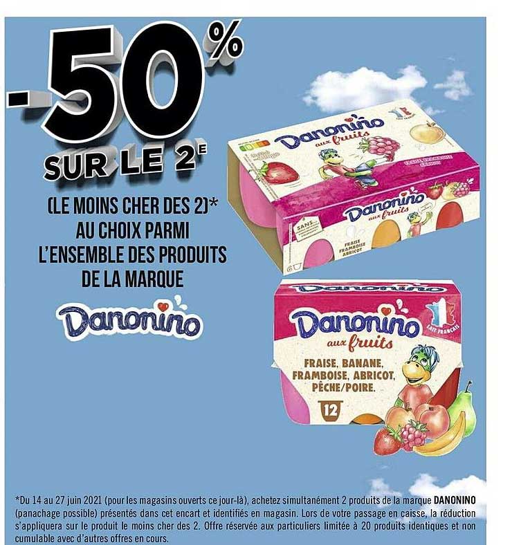 l'ensemble des produits de la marque danonino