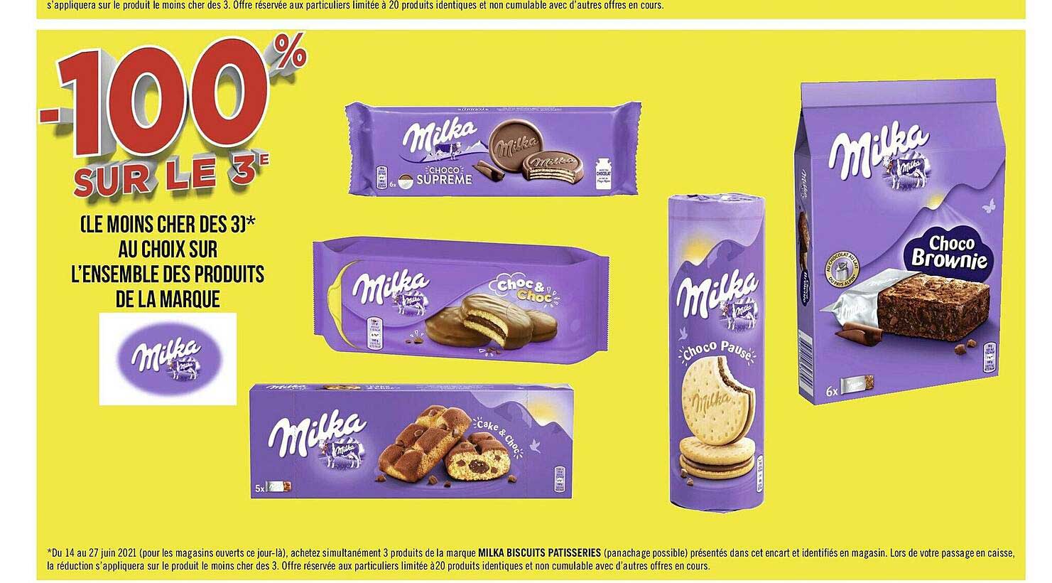 l'ensemble des produits de la marque milka