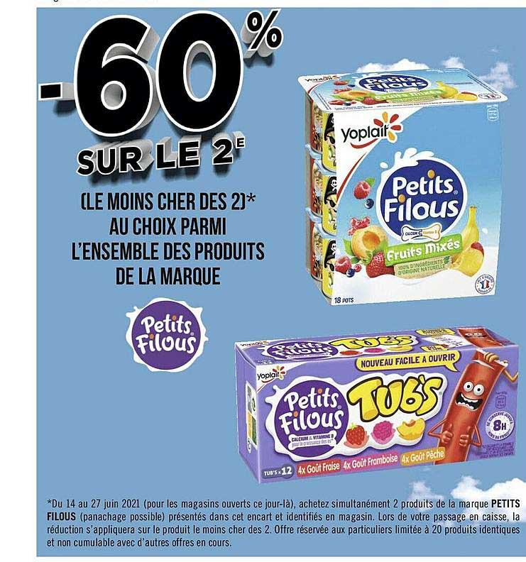 l'ensemble des produits de la marque petits filous