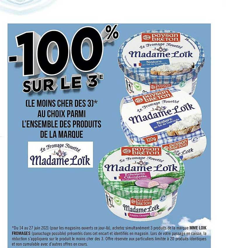 l'ensemble des produits de lamarque madame loïk paysan breton