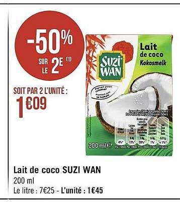 lait de coco suzi wan