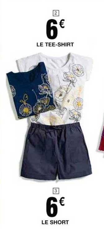 le tee-shirt, le short