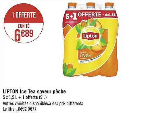 Lipton Ice Tea Saveur Pêche